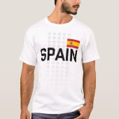 スペインサッカーファン国立サッカーチーム国旗 Tシャツ (正面)