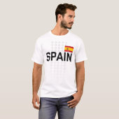 スペインサッカーファン国立サッカーチーム国旗 Tシャツ (正面フル)