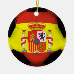スペインサッカーボール セラミックオーナメント