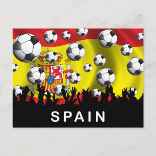 スペインサッカー ポストカード