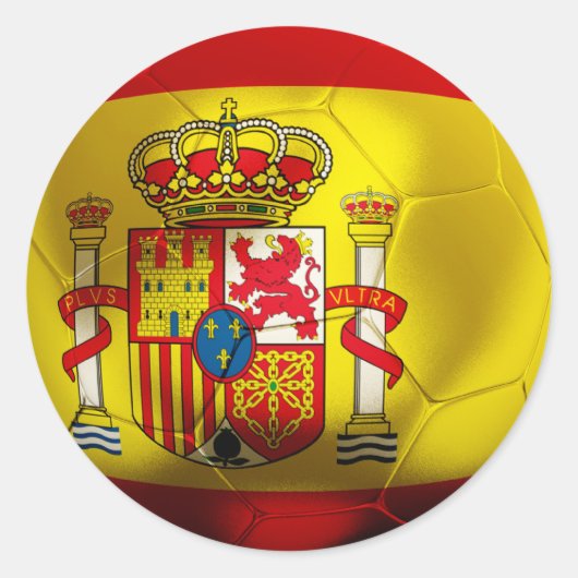 スペインサッカー ラウンドシール (正面)