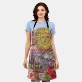 スペインサンシャイントラベスペインのルアート エプロン (着用した状態)