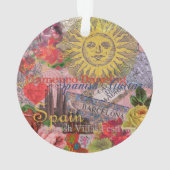 スペインサンシャイントラベスペインのルアート オーナメント (裏面)