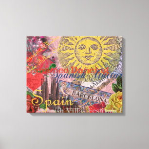 スペインサンシャイントラベスペインのルアート キャンバスプリント