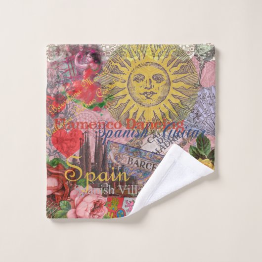 スペインサンシャイントラベスペインのルアート バスタオルセット (ウォッシュタオル)