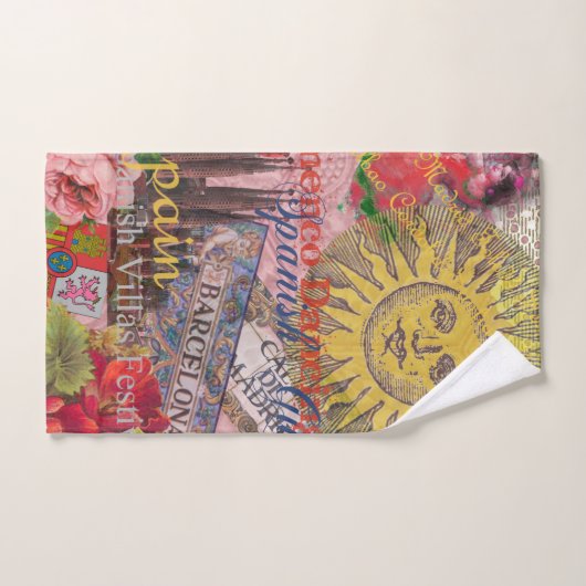 スペインサンシャイントラベスペインのルアート バスタオルセット (ハンドタオル)