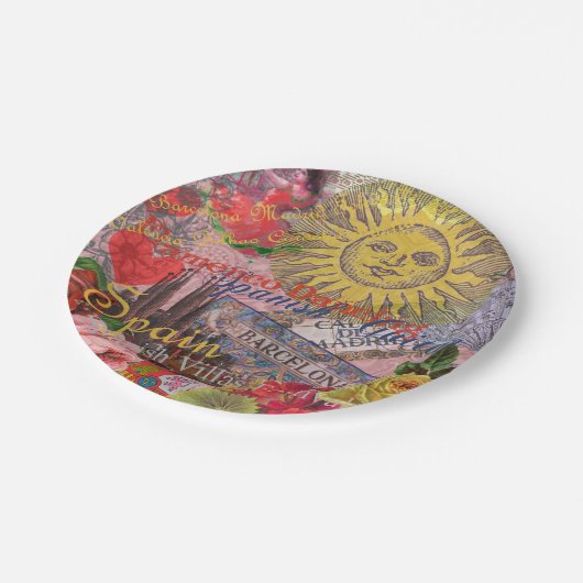 スペインサンシャイントラベスペインのルアート ペーパープレート (アングル)