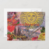 スペインサンシャイントラベスペインのルアート ポストカード (正面/裏面)