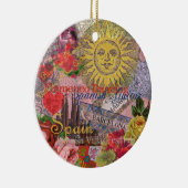 スペインサンシャイントラベスペインのルバケーション セラミックオーナメント (右)