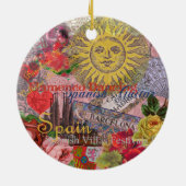 スペインサンシャイントラベスペインのルバケーション セラミックオーナメント (裏面)