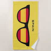 スペインシェードカスタム文字ビーチタオル ビーチタオル (正面)