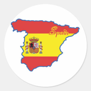 スペインステッカー ラウンドシール