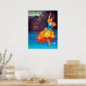 スペインスペインののアンダルシアでダンサー ポスター (キッチン)