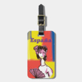 スペインスペインののポスター。 ラゲッジタグ (正面縦)