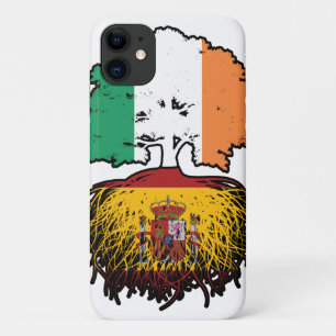 スペインスペインのアイリッシュアイルランドツリールーツ国旗 iPhone 11 ケース