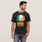 スペインスペインのアイリッシュアイルランドツリールーツ国旗 Tシャツ (正面フル)