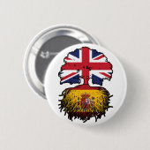 スペインスペインのイギリス英統一された国イギリス 缶バッジ (正面&裏面)