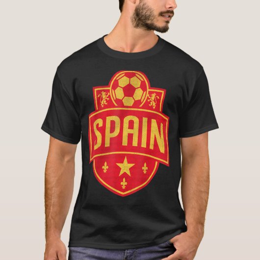 スペインスペインのサッカースペイン国旗Espainaスペイン –  Tシャツ (正面)