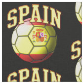 スペインスペインのサッカーボール国旗 ファブリック (クローズアップ)