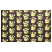 スペインスペインのサッカーボール国旗 ファブリック (ファットクウォーター)