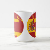 スペインスペインのタウロス国旗 コーヒーマグカップ (中央)