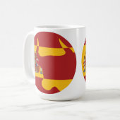 スペインスペインのタウロス国旗 コーヒーマグカップ (正面左)