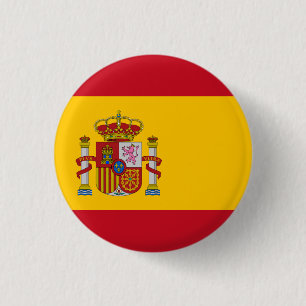 スペインスペインのフラグ 缶バッジ