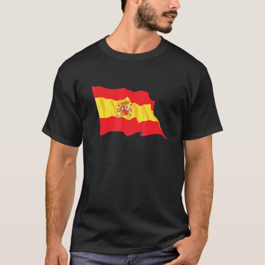 スペインスペインのプライドエスパーナ国旗サッカーCo Tシャツ (正面)