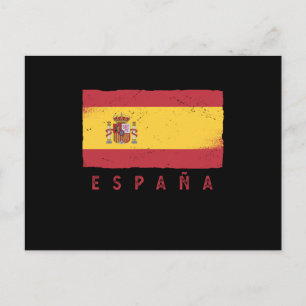 スペインスペインのヴィンテージギフトサッカー国旗 ポストカード
