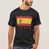 スペインスペインのヴィンテージギフトサッカー国旗 Tシャツ (正面)