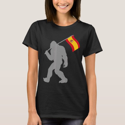 スペインスペインの国旗のエスパーニャ国旗 Tシャツ (正面)