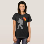 スペインスペインの国旗のエスパーニャ国旗 Tシャツ (正面フル)