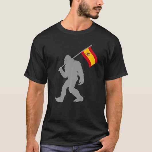 スペインスペインの国旗のエスパーニャ国旗 Tシャツ (正面)