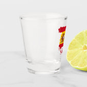 スペインスペインの国旗の地図サウド応援 ショットグラス (左)