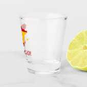 スペインスペインの国旗の地図サウド応援 ショットグラス (右)