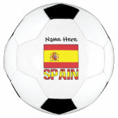 スペインスペインの国旗パーソナライズされた サッカーボール (正面)