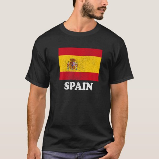 スペインスペインの国旗プライドスペインの国旗 Tシャツ (正面)