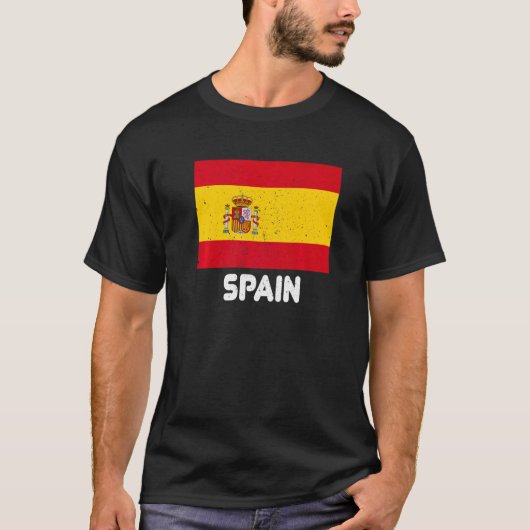 スペインスペインの国旗プライドスペインの国旗 Tシャツ (正面)