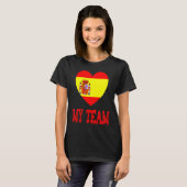 スペインスペインの国旗小妖精や小人バルセロナ Tシャツ (正面フル)
