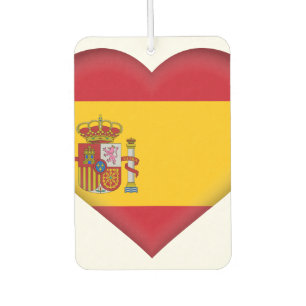スペインスペインの国旗 カーエアーフレッシュナー