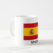 スペインスペインの国旗 コーヒーマグカップ (正面左)