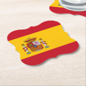 スペインスペインの国旗 ペーパーコースター (アングル)