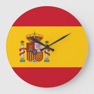 スペインスペインの国旗 ラージ壁時計