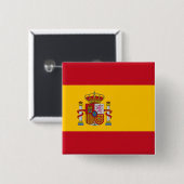スペインスペインの国旗 缶バッジ (正面&裏面)