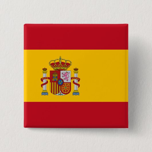 スペインスペインの国旗 缶バッジ (正面)