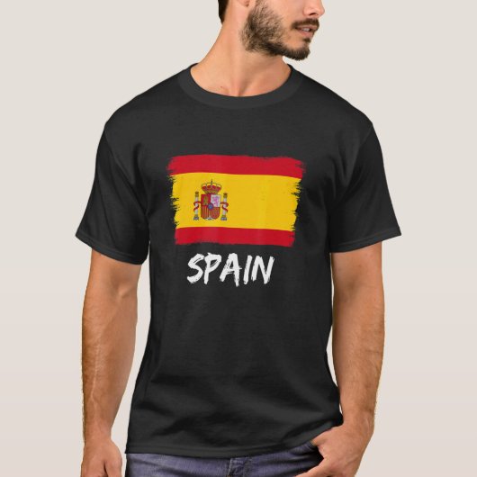 スペインスペインの国旗 Tシャツ (正面)
