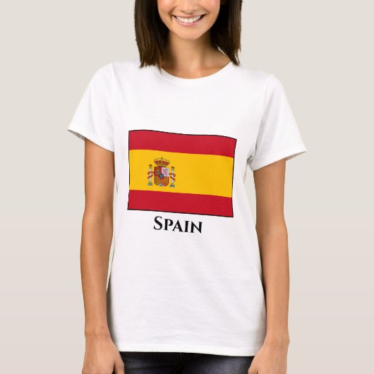 スペインスペインの国旗 Tシャツ (正面)