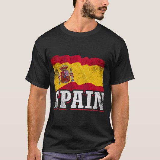 スペインスペインの国旗 Tシャツ (正面)