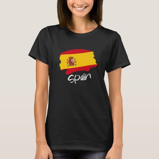 スペインスペインの国旗 Tシャツ (正面)