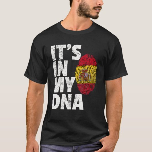 スペインスペインの国旗IT in MY DNA Christmas Gift C Tシャツ (正面)